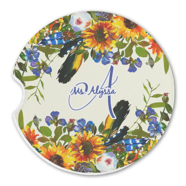 Custom Design - Sandstone Car Coaster - Single