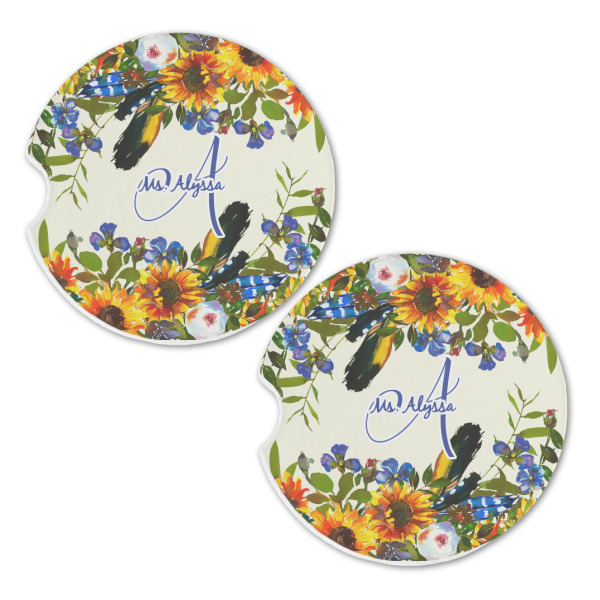 Custom Design - Sandstone Car Coasters - Set of 2