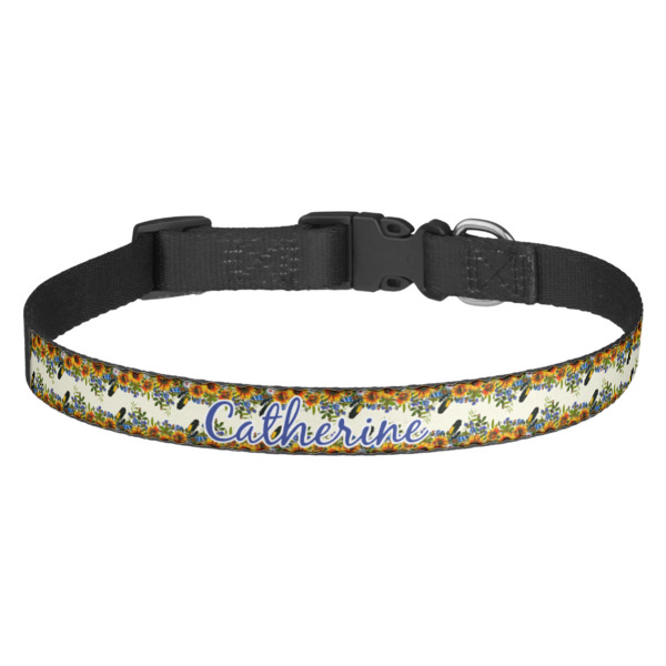 Custom Sunflowers Dog Collar (Personalized)