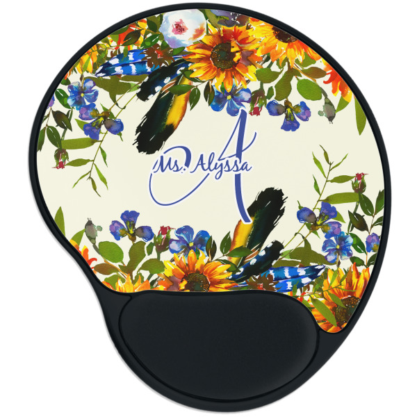Custom Sunflowers Mouse Pad with Wrist Support