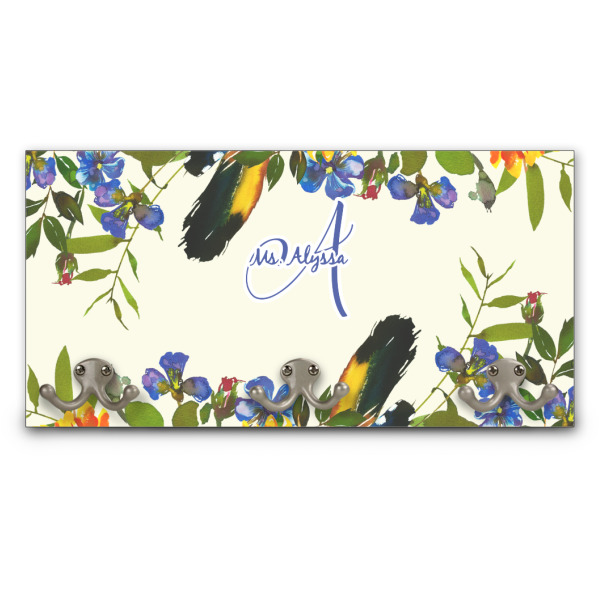 Custom Sunflowers Wall Mounted Coat Rack (Personalized)