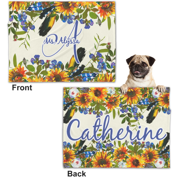 Custom Design - Microfleece Dog Blanket - Regular - Front & Back