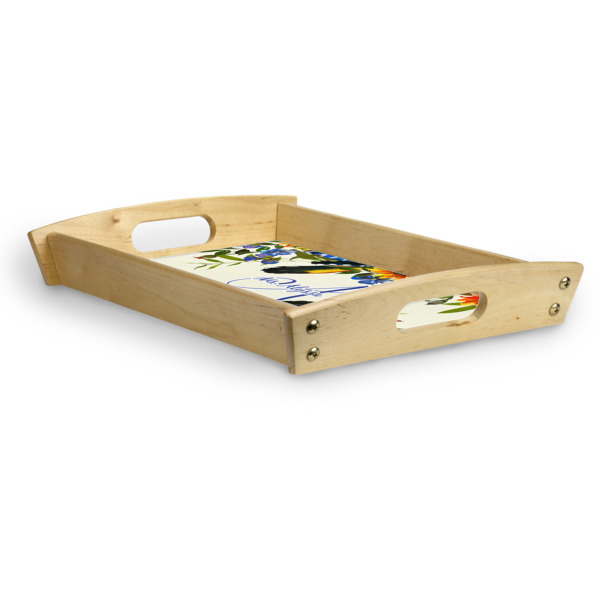 Custom Design - Serving Tray Wood Small - Corner