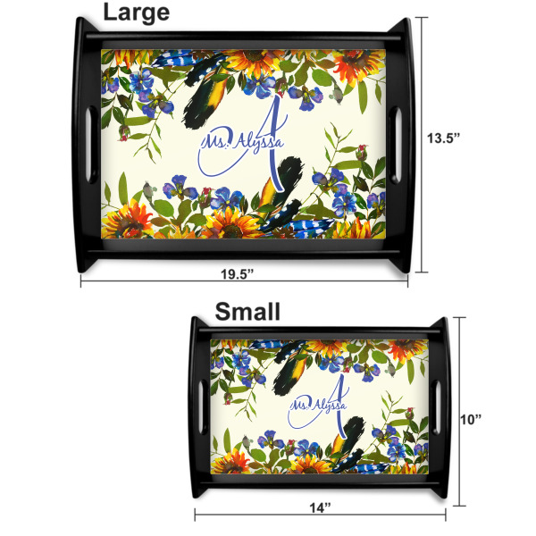 Custom Design - Serving Tray Black Sizes