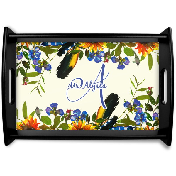 Custom Sunflowers Wooden Tray (Personalized)