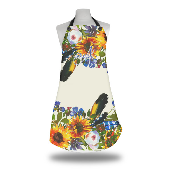 Custom Sunflowers Apron w/ Name and Initial