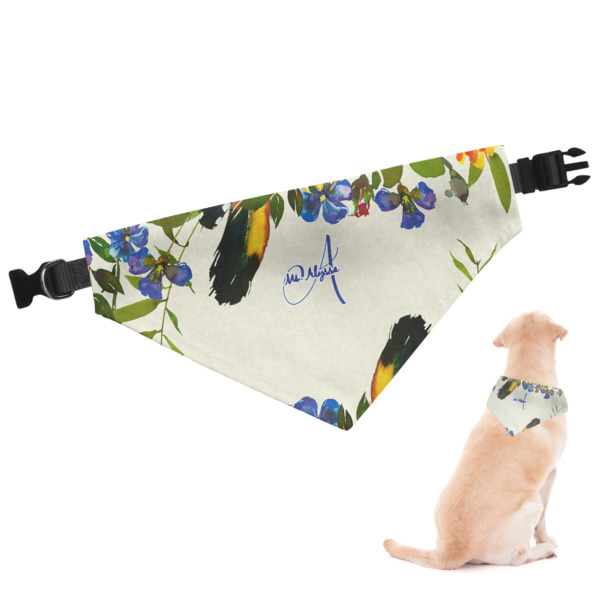 Custom Sunflowers Dog Bandana (Personalized)