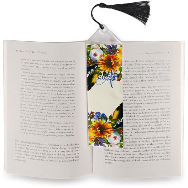 Custom Design - Bookmark w/ Tassel - In Book