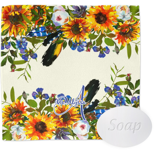 Custom Sunflowers Washcloth (Personalized)