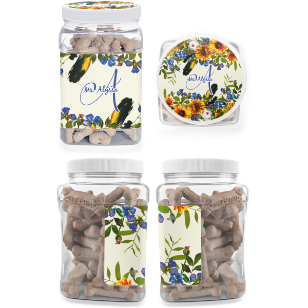 Custom Design - Pet Treat Jar - Multiple Angles