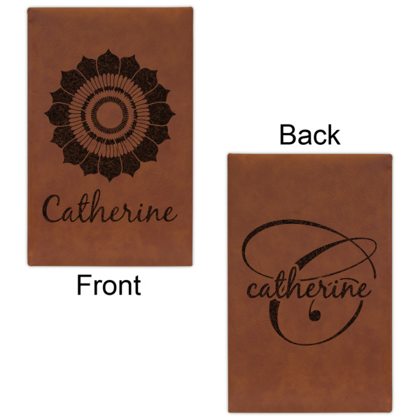 Custom Design - Cognac Leatherette Journal - Double Sided - Apvl