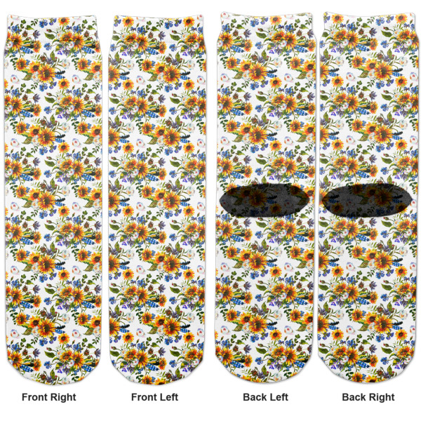 Custom Design - Adult Crew Socks - Double Pair - Front and Back - Apvl