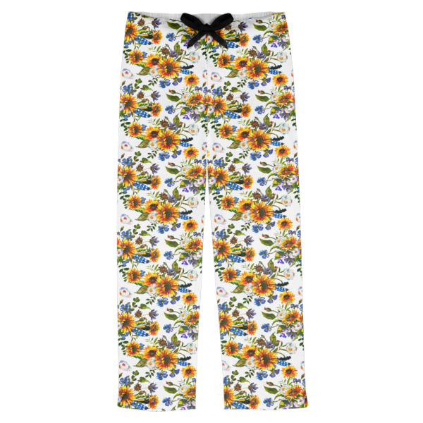 Custom Sunflowers Mens Pajama Pants
