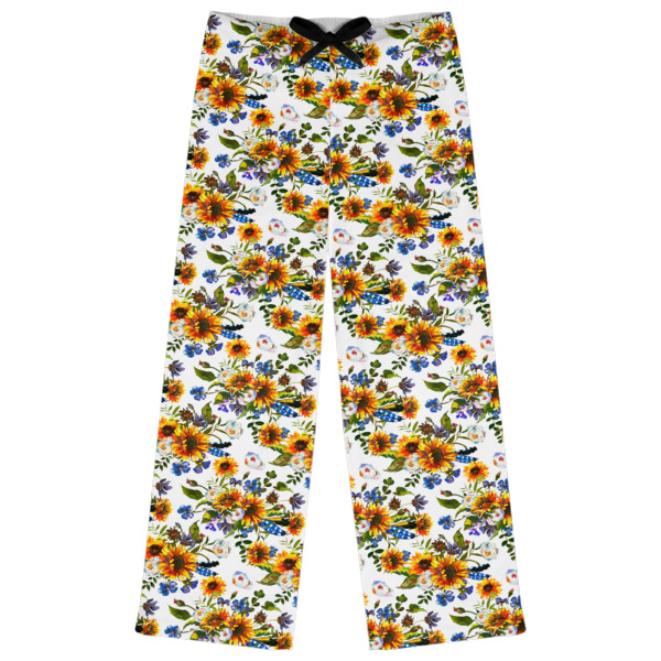 Custom Sunflowers Womens Pajama Pants