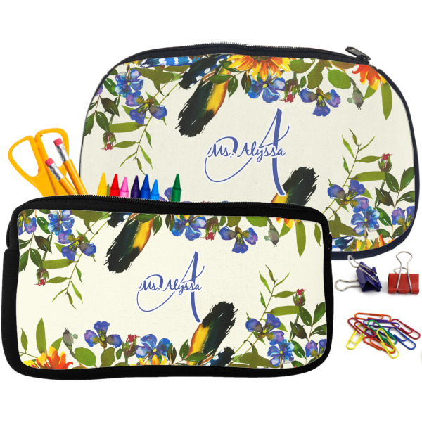 Custom Design - Pencil / School Supplies Bags Small and Medium