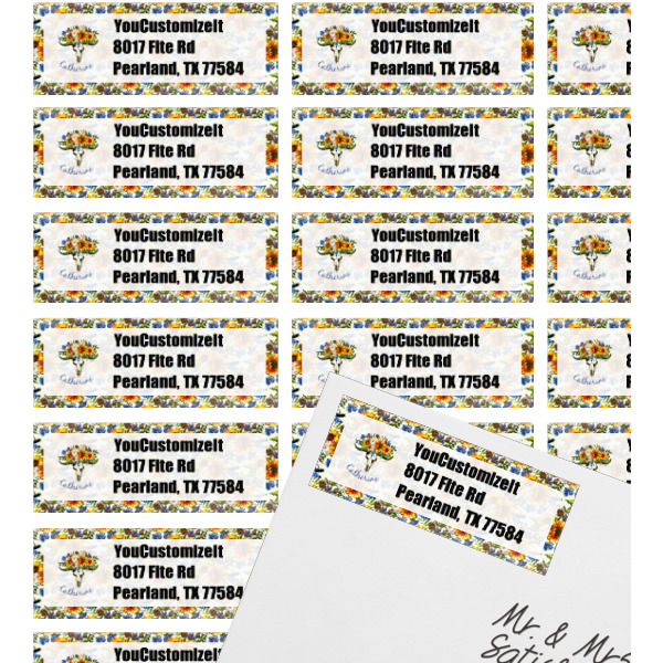 Custom Design - Mailing Label on Envelope - Multiple Labels