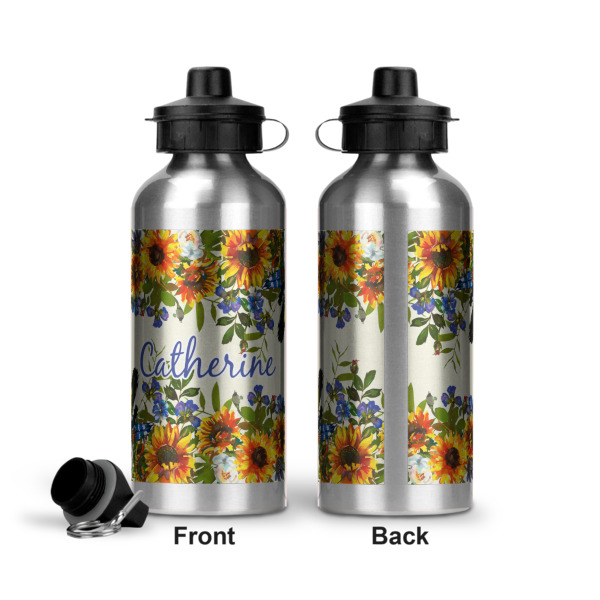 Custom Design - Aluminum Water Bottle - Front and Back