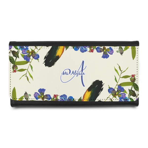 Custom Sunflowers Leatherette Ladies Wallet (Personalized)