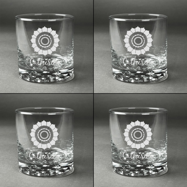 Custom Design - Whiskey Glasses - Set of 4 - Front