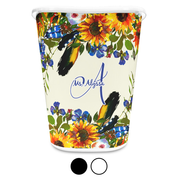 Custom Design - Waste Basket - Both Colors - Front