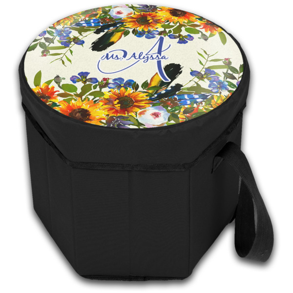 Custom Design - Collapsible Personalized Cooler & Seat (Closed)