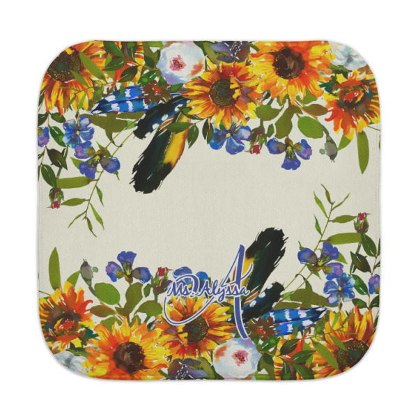 Custom Sunflowers Face Towel (Personalized)
