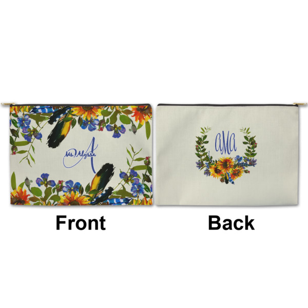 Custom Design - Large Zipper Pouch Approval (Front and Back)