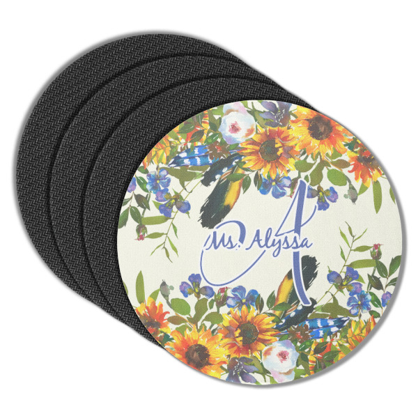 Custom Design - Round Coaster Rubber Back - Main