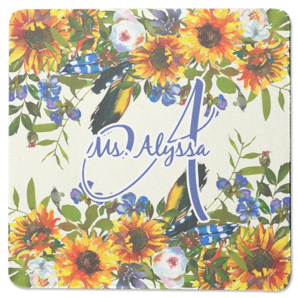 Custom Design - Square Coaster Rubber Back - Single