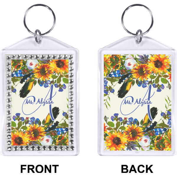 Custom Design - Bling Keychain (Front + Back)