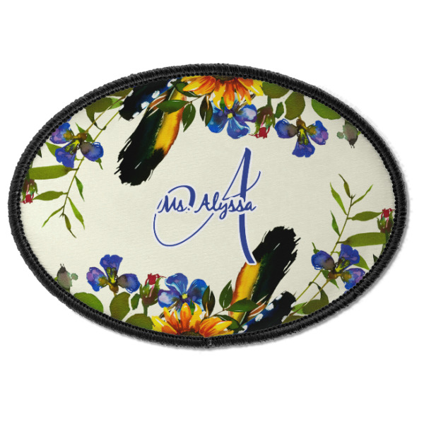 Custom Design - Iron On Patch - Oval - Front