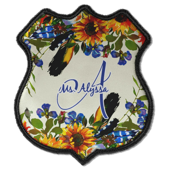 Custom Design - Iron On Patch - Shield - Style C - Front