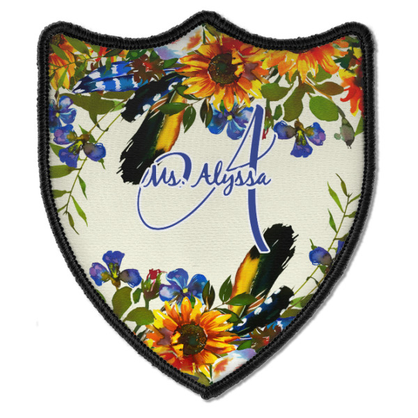 Custom Design - Iron On Patch - Shield - Style B - Front