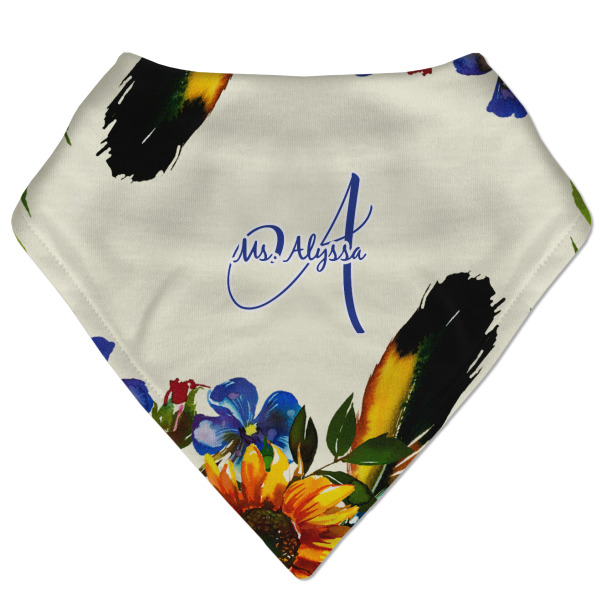 Custom Sunflowers Bandana Bib (Personalized)