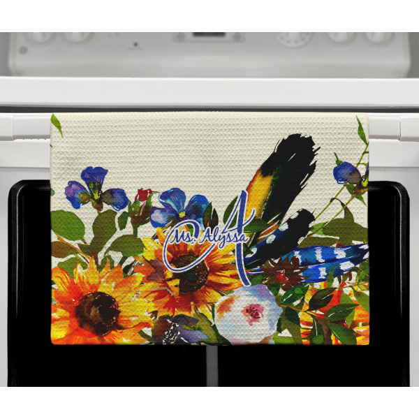 Custom Design - Waffle Weave Towel - Full Color Print - Lifestyle2 Image