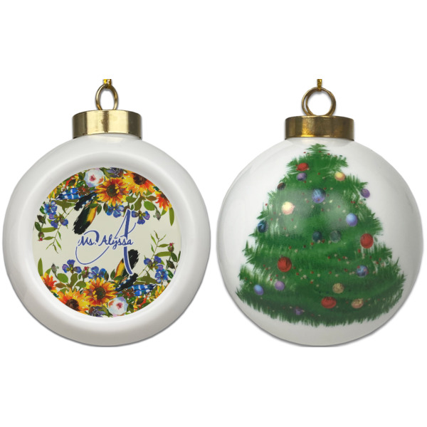 Custom Design - Ceramic Christmas Ornament - X-Mas Tree (APPROVAL)