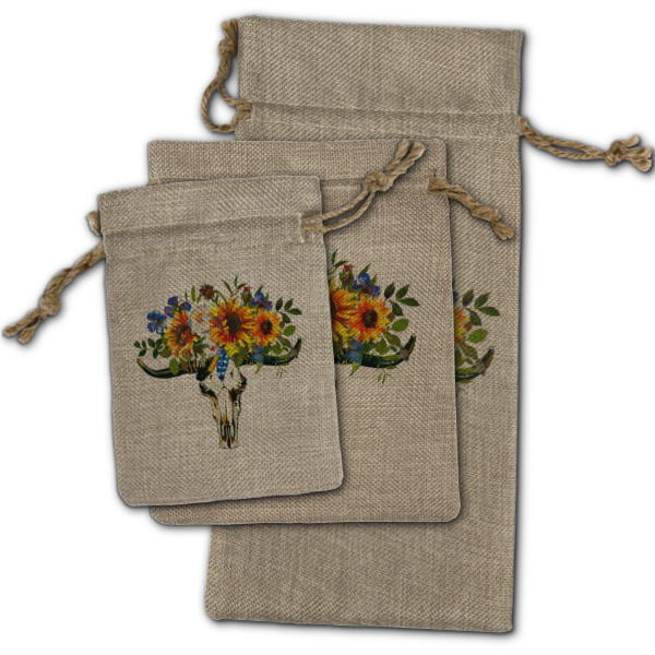 Custom Design - Burlap Gift Bags - (PARENT MAIN) All Three