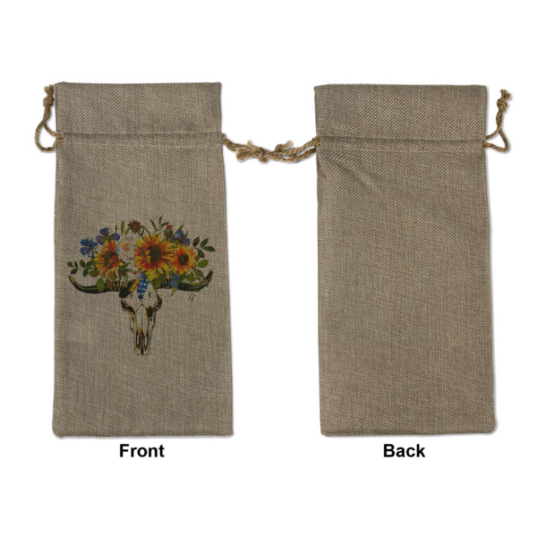 Custom Design - Large Burlap Gift Bags - Front Approval