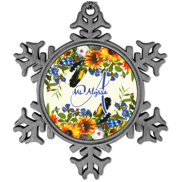 Custom Design Your Own Vintage Snowflake Ornament