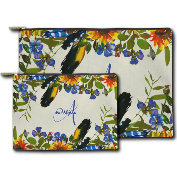 Custom Design - Zippered Pouches - Size Comparison