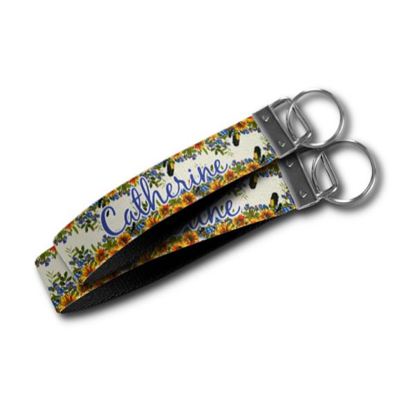 Custom Design - Webbing Keychain FOBs - Size Comparison