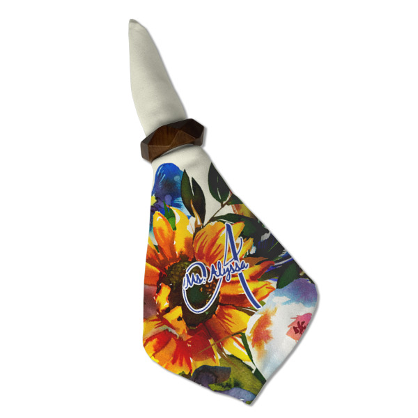 Custom Design - Cloth Napkins - Personalized Dinner (Folded in Ring) (MAIN)