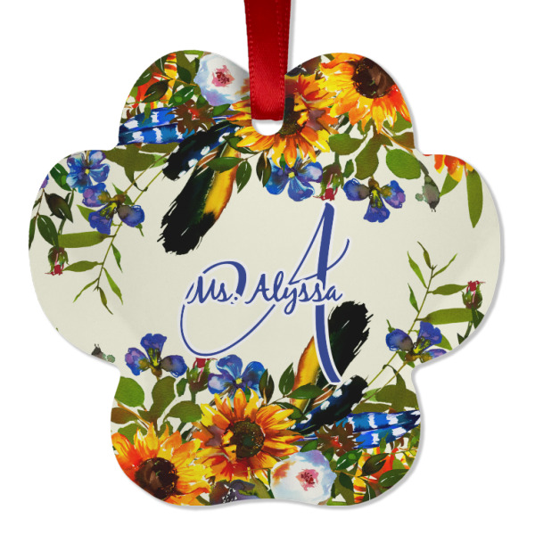 Custom Design - Metal Paw Ornament - Front