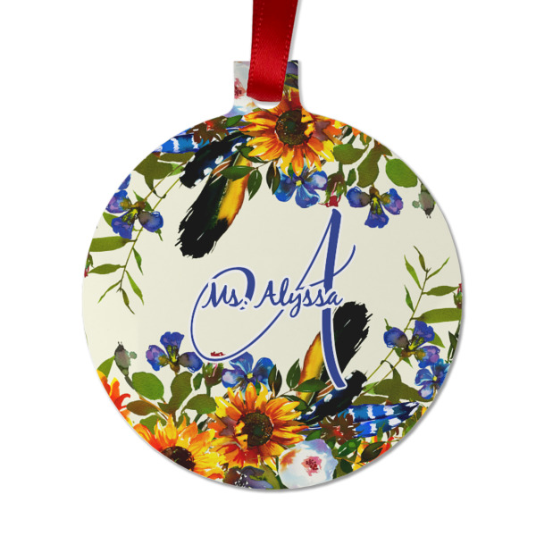 Custom Design - Metal Ball Ornament - Front