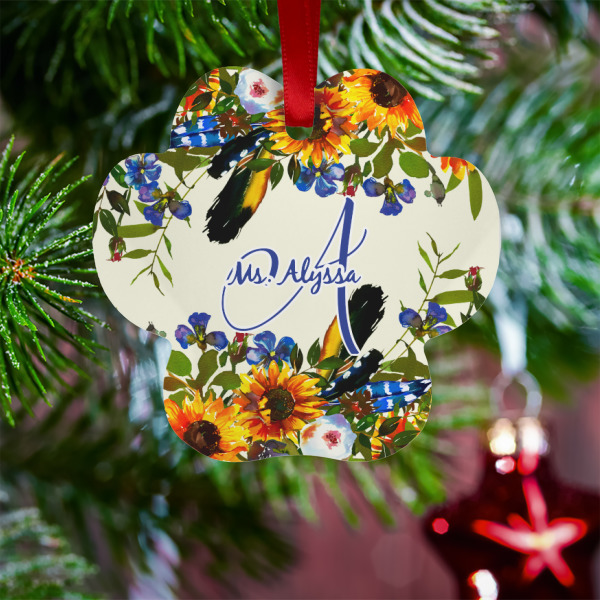 Custom Design - Metal Paw Ornament - Lifestyle