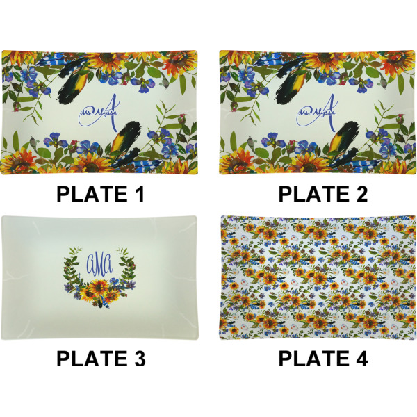 Custom Design - Set of Rectangular Dinner Plates (Approval)