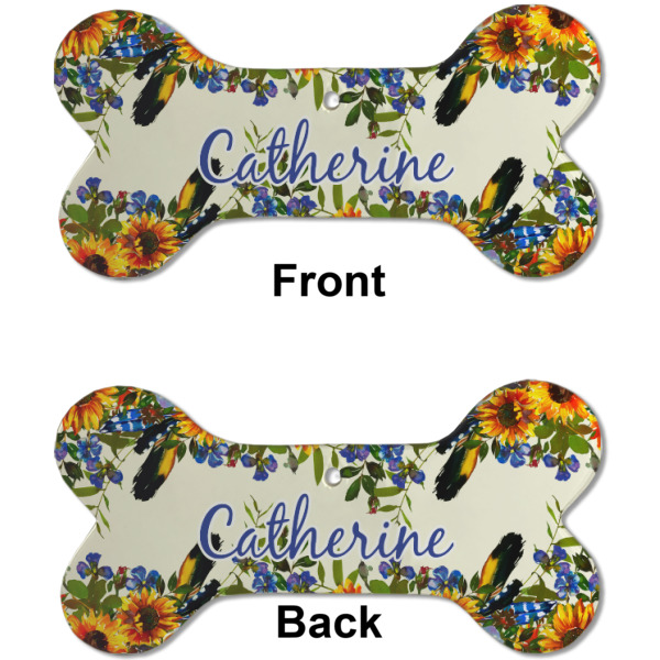 Custom Design - Ceramic Flat Ornament - Bone Front & Back (APPROVAL)