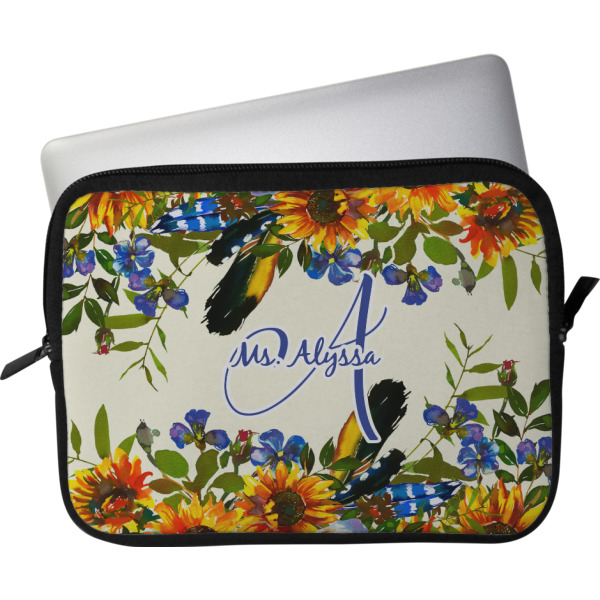 Custom Sunflowers Laptop Sleeve / Case (Personalized)