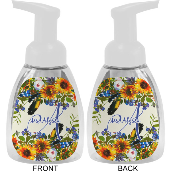 Custom Design - Foam Soap Bottle - White - Front & Back