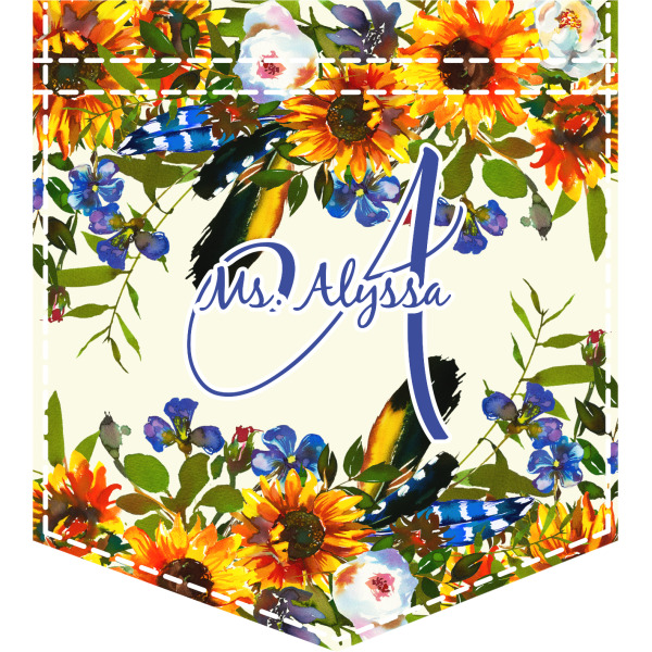 Custom Design Your Own Iron On Faux Pocket